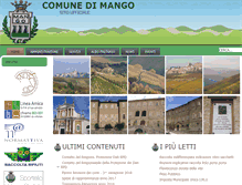 Tablet Screenshot of comune.mango.cn.it